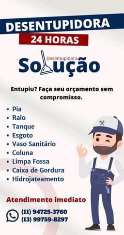 Logo de Desentupidora Solução 